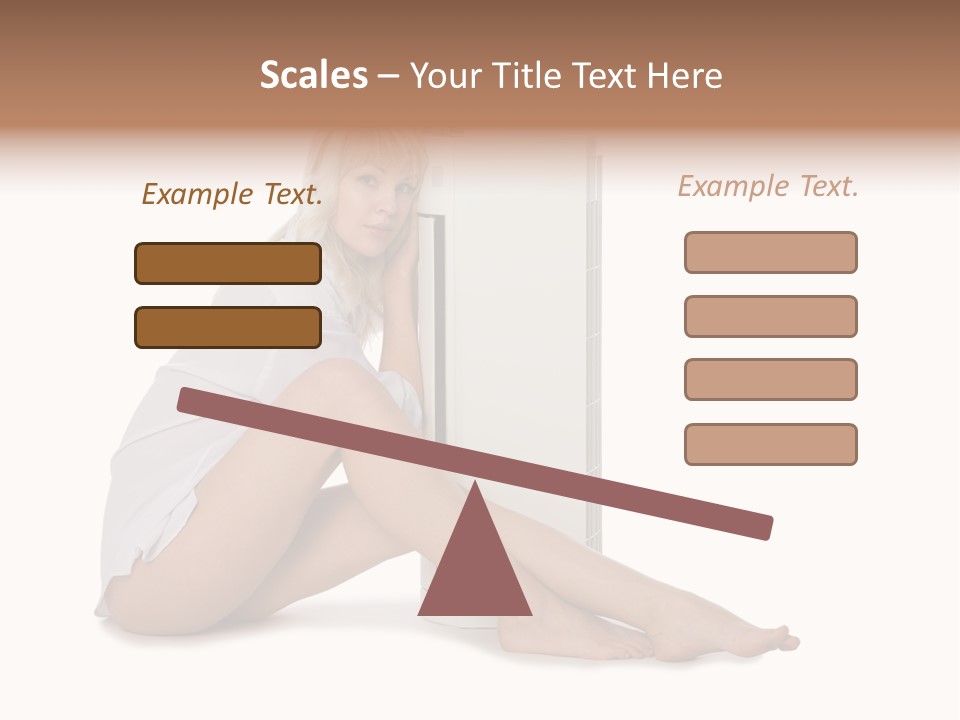 Condition Beautiful Blond PowerPoint Template