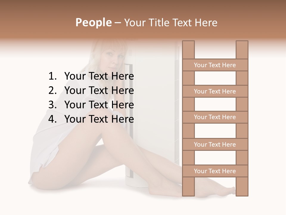 Condition Beautiful Blond PowerPoint Template