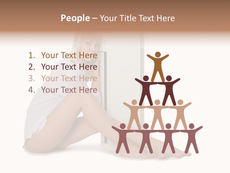 Condition Beautiful Blond PowerPoint Template