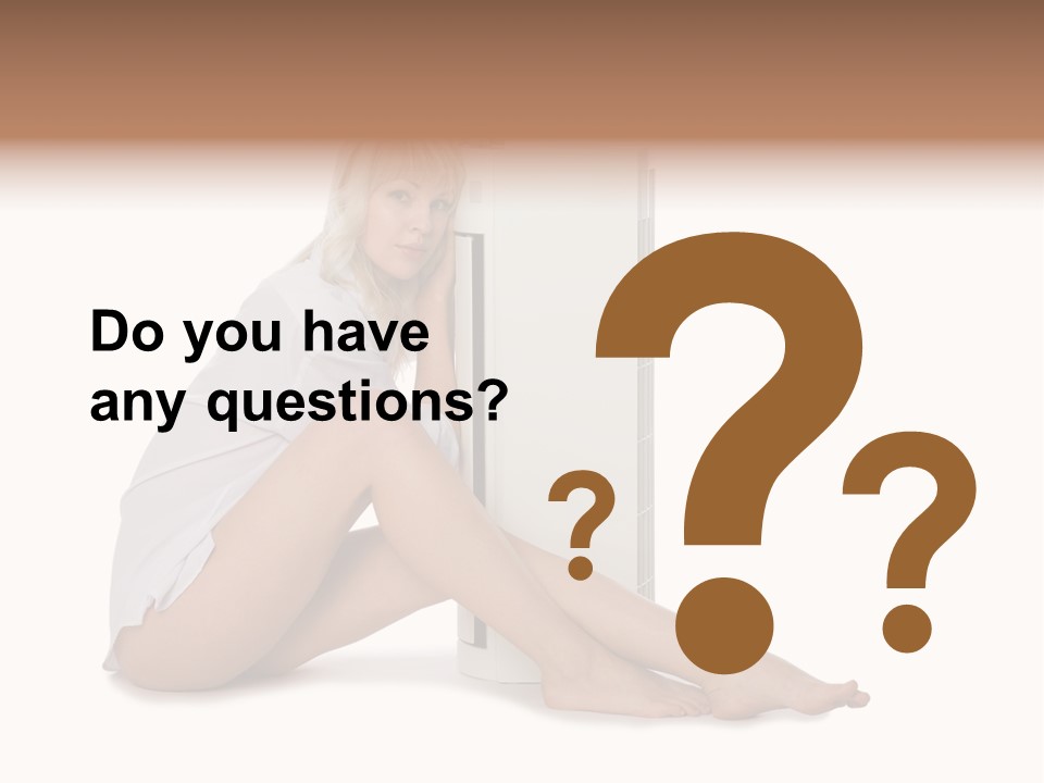 Condition Beautiful Blond PowerPoint Template