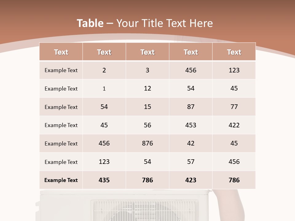 Conditioning Condition Conditioner PowerPoint Template