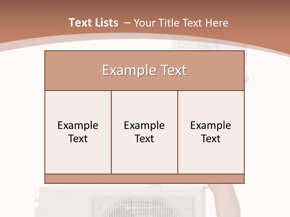 Conditioning Condition Conditioner PowerPoint Template