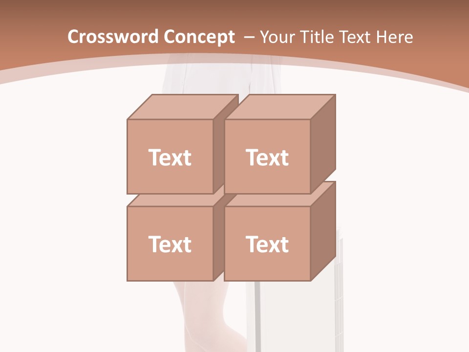 Woman Cute Smile PowerPoint Template