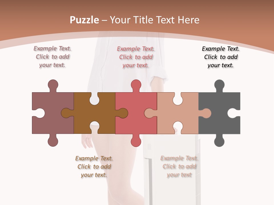 Woman Cute Smile PowerPoint Template