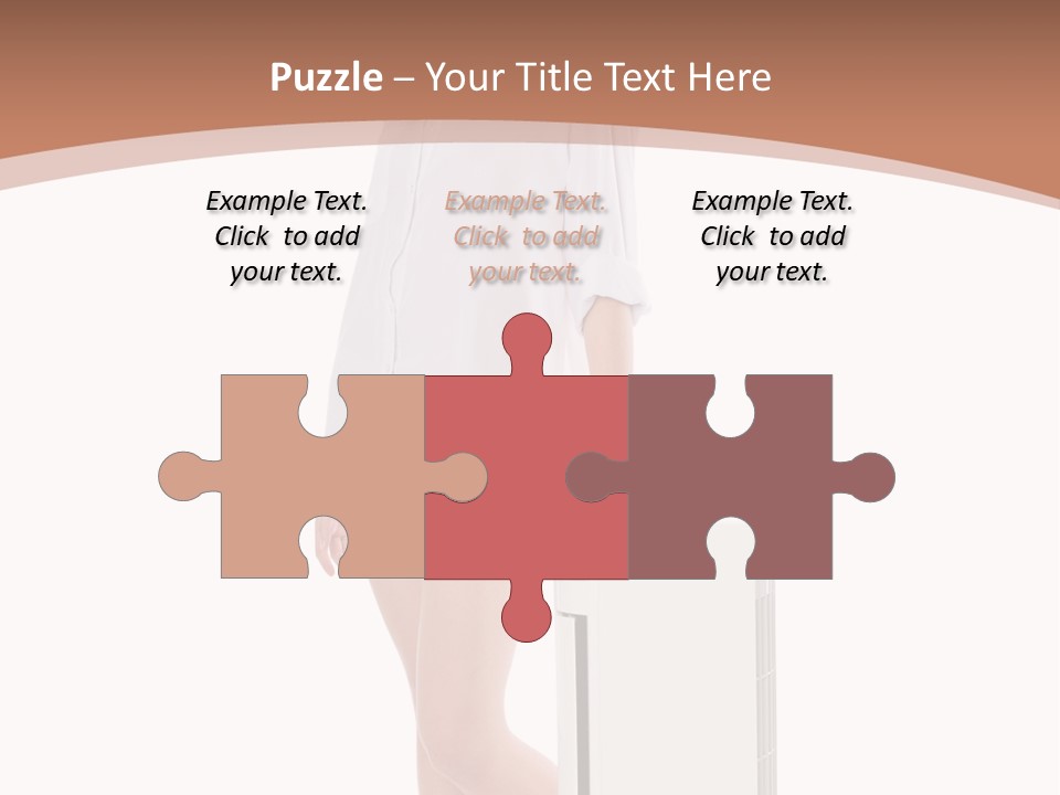 Woman Cute Smile PowerPoint Template