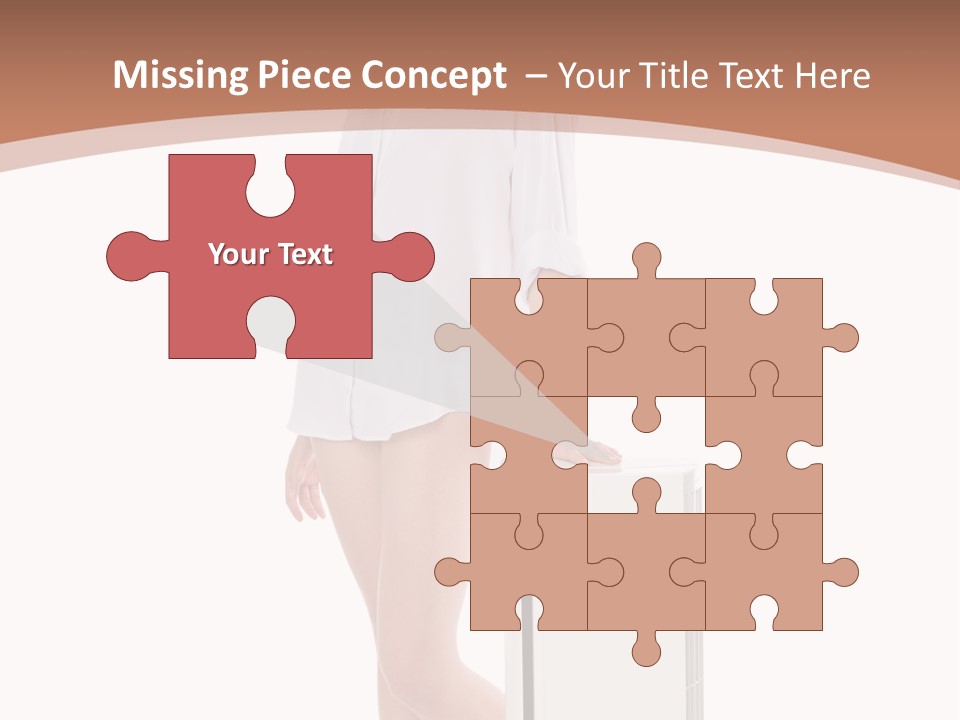 Woman Cute Smile PowerPoint Template