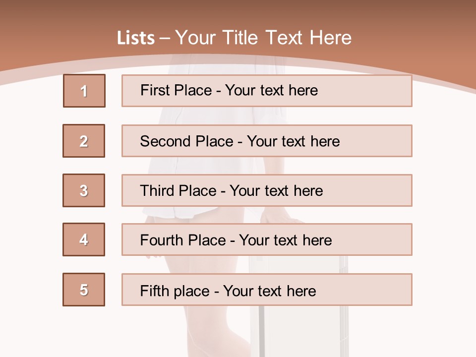 Woman Cute Smile PowerPoint Template
