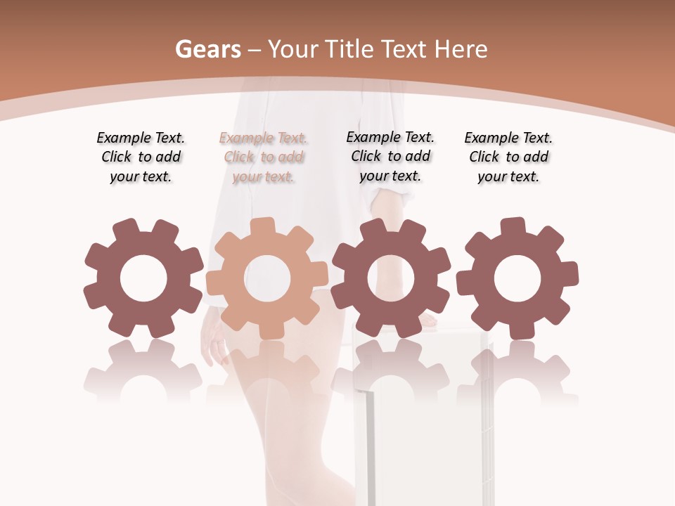 Woman Cute Smile PowerPoint Template