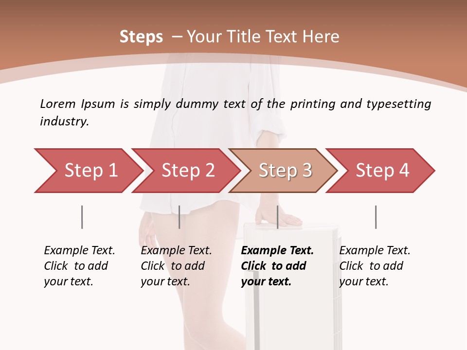 Woman Cute Smile PowerPoint Template
