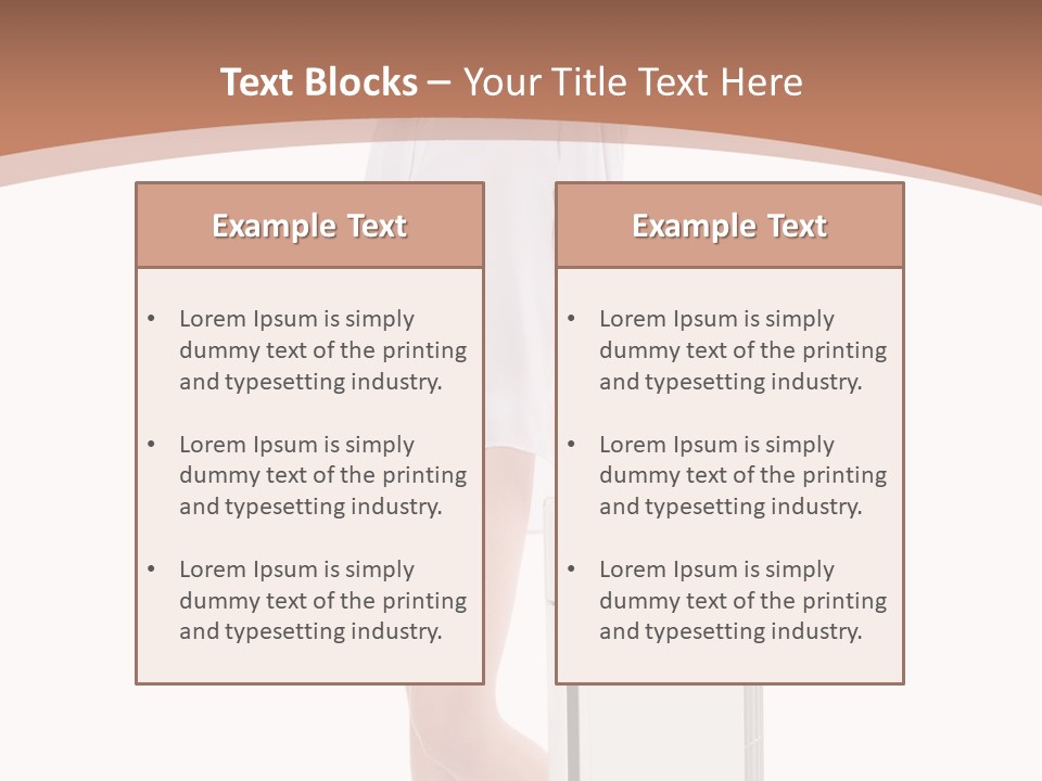 Woman Cute Smile PowerPoint Template
