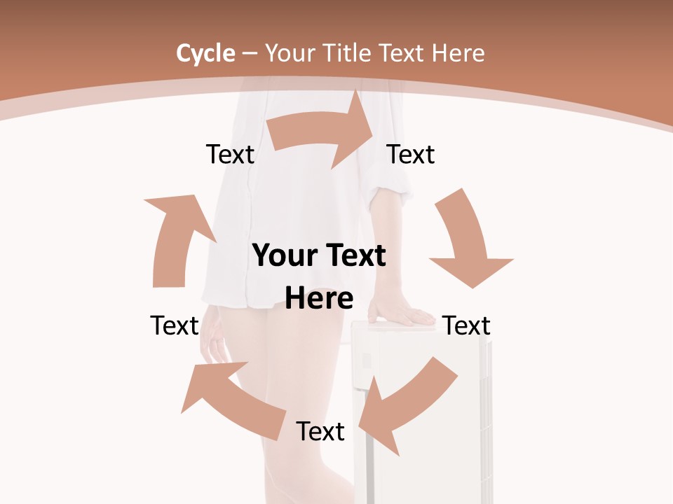Woman Cute Smile PowerPoint Template