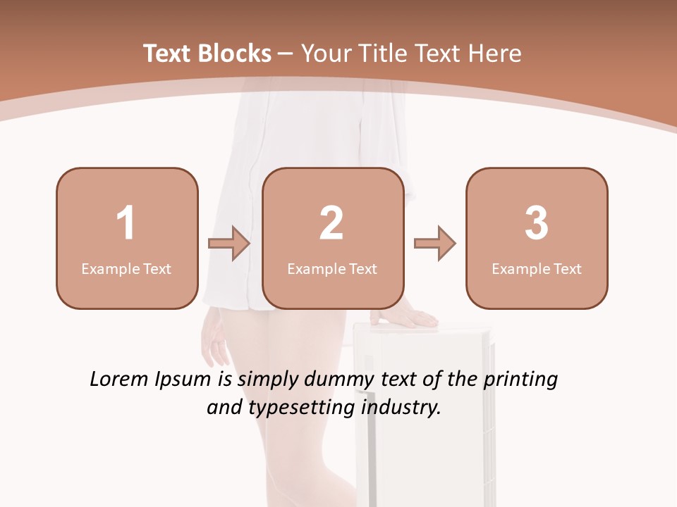 Woman Cute Smile PowerPoint Template