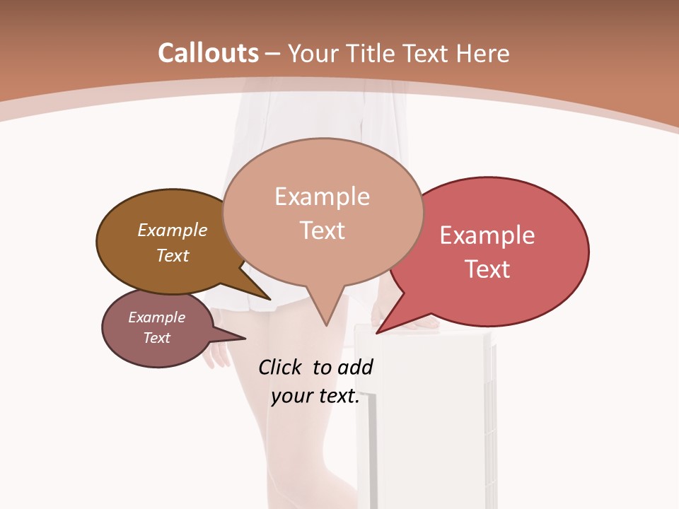 Woman Cute Smile PowerPoint Template