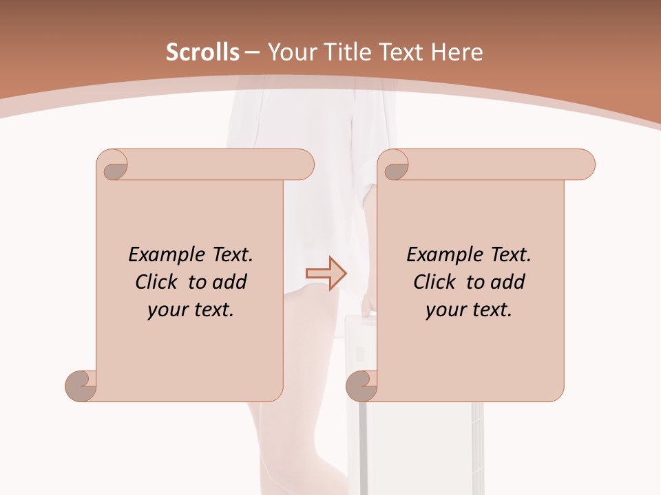 Woman Cute Smile PowerPoint Template