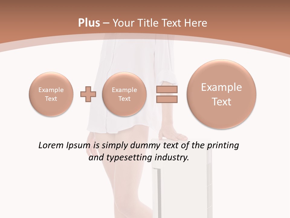 Woman Cute Smile PowerPoint Template