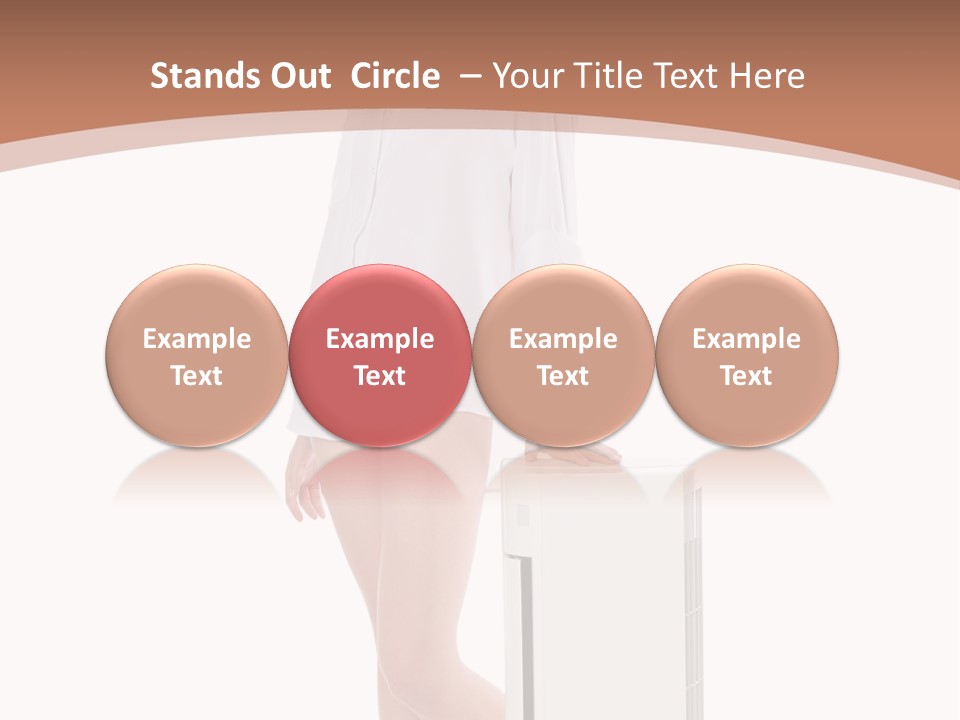 Woman Cute Smile PowerPoint Template