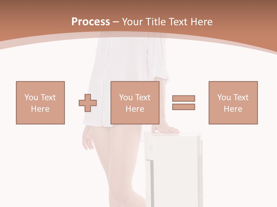 Woman Cute Smile PowerPoint Template