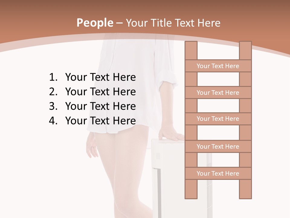 Woman Cute Smile PowerPoint Template