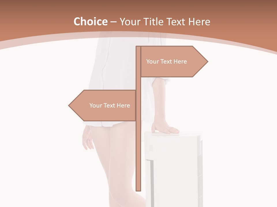 Woman Cute Smile PowerPoint Template