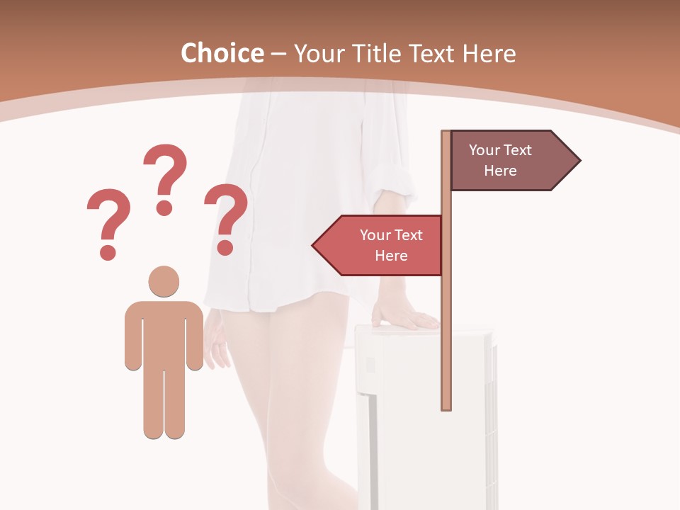 Woman Cute Smile PowerPoint Template