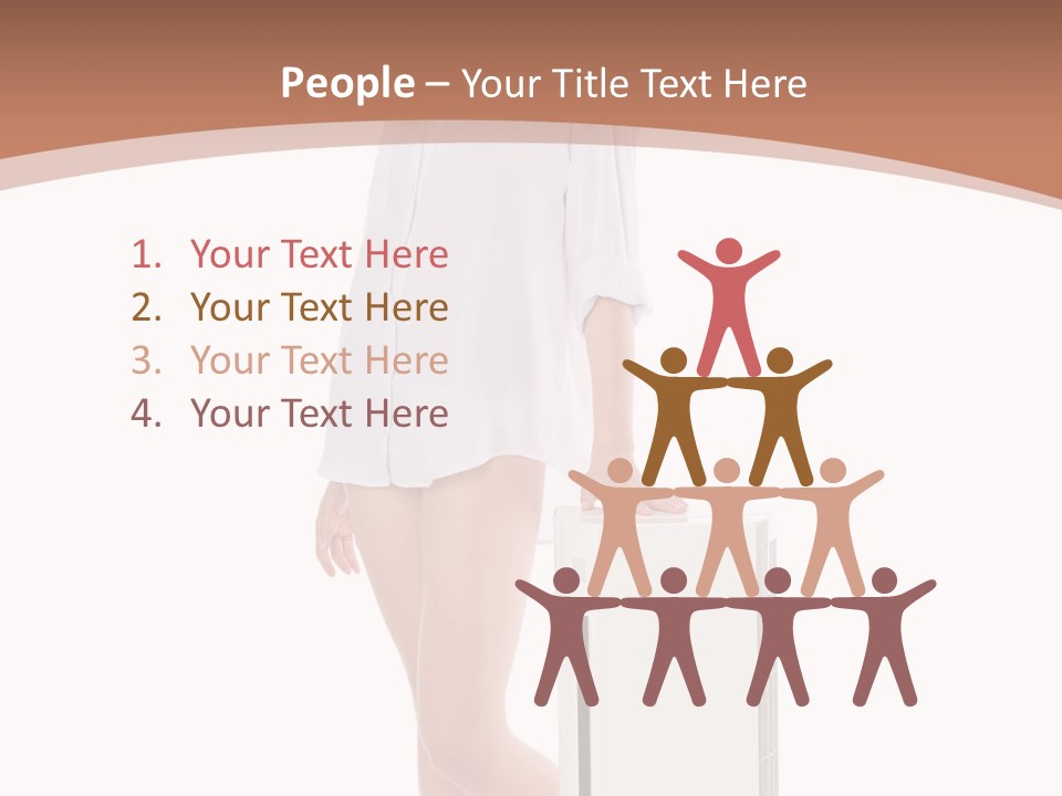Woman Cute Smile PowerPoint Template