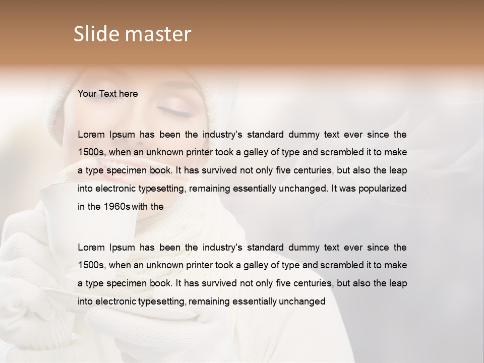 Outdoors Playful Snow PowerPoint Template