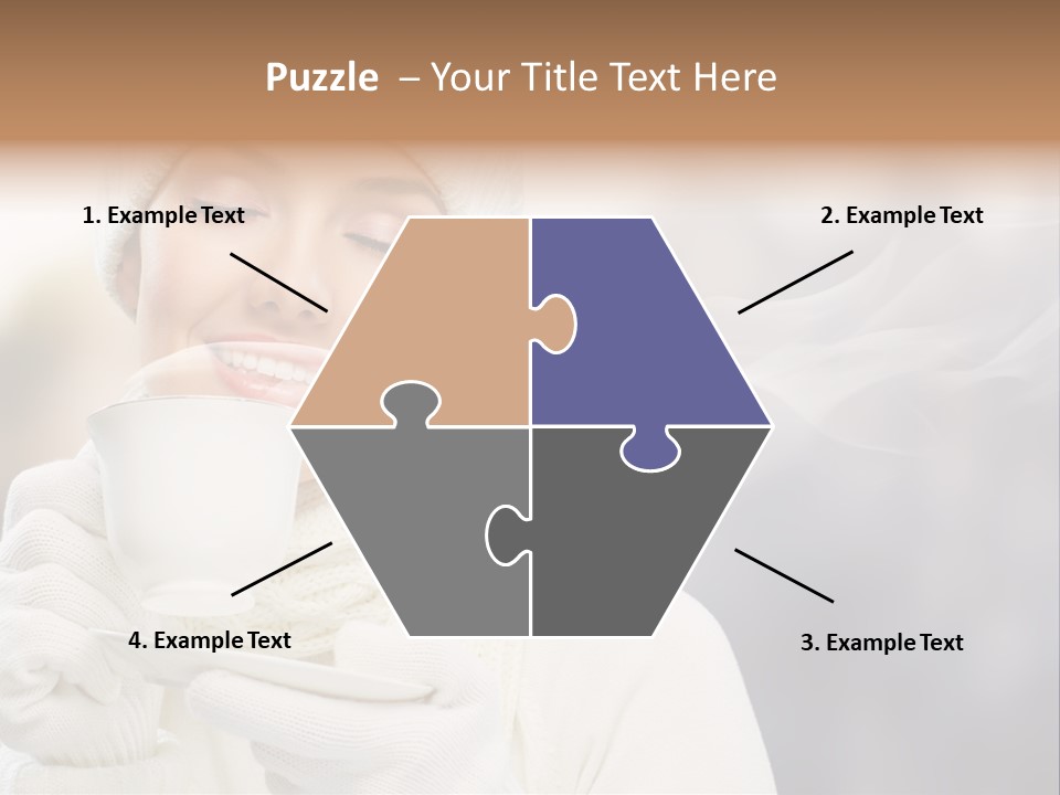 Outdoors Playful Snow PowerPoint Template