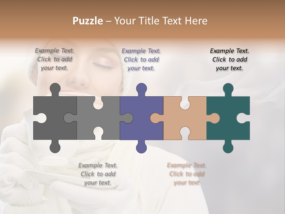 Outdoors Playful Snow PowerPoint Template