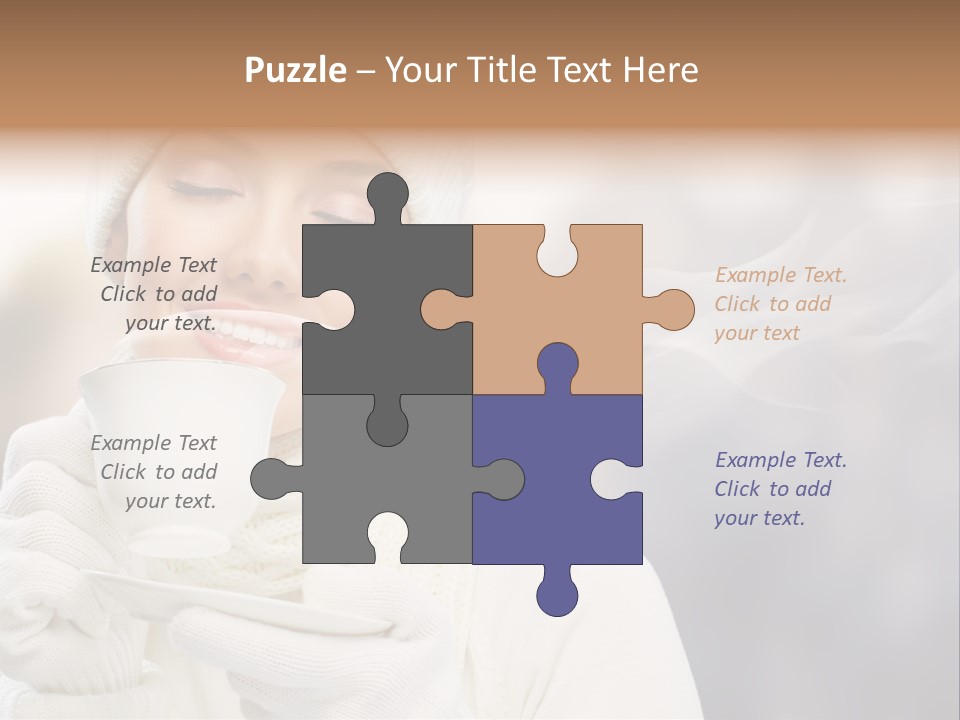 Outdoors Playful Snow PowerPoint Template