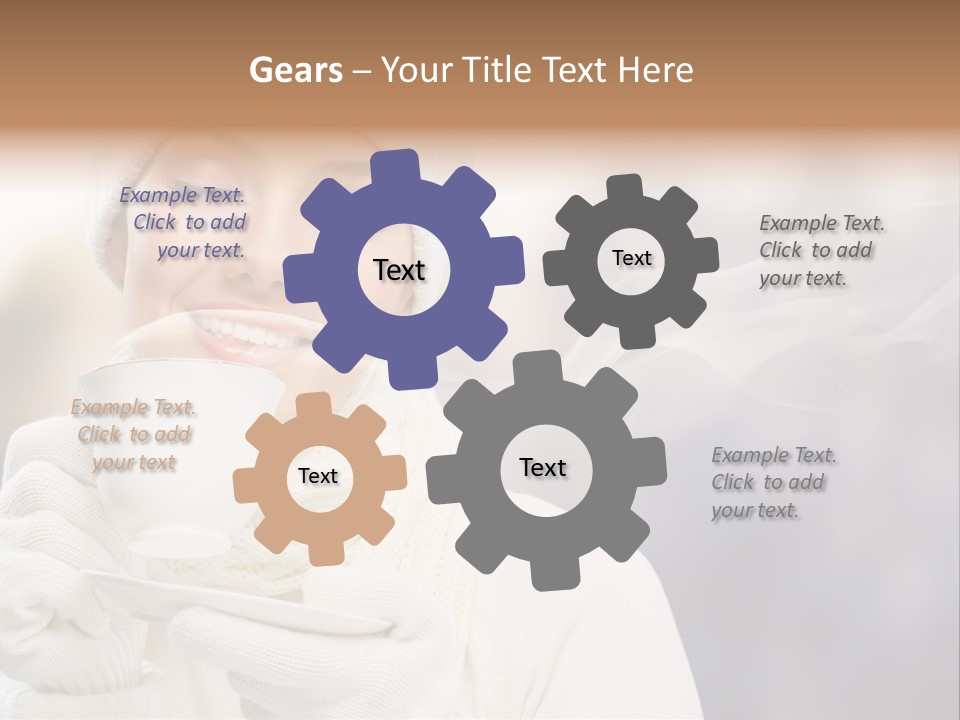 Outdoors Playful Snow PowerPoint Template