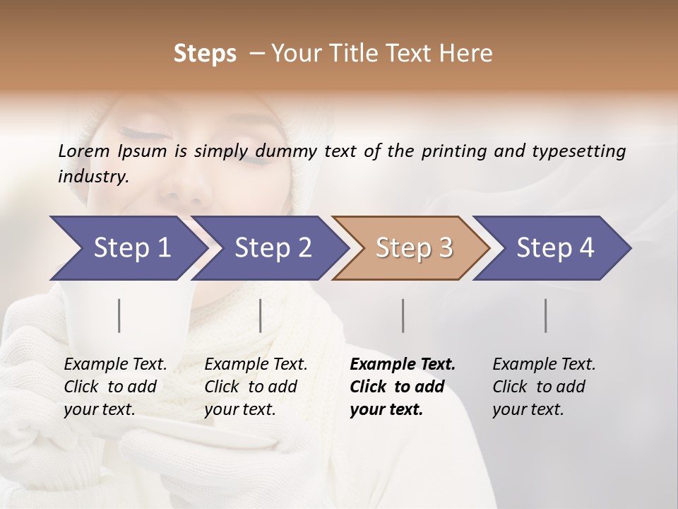 Outdoors Playful Snow PowerPoint Template