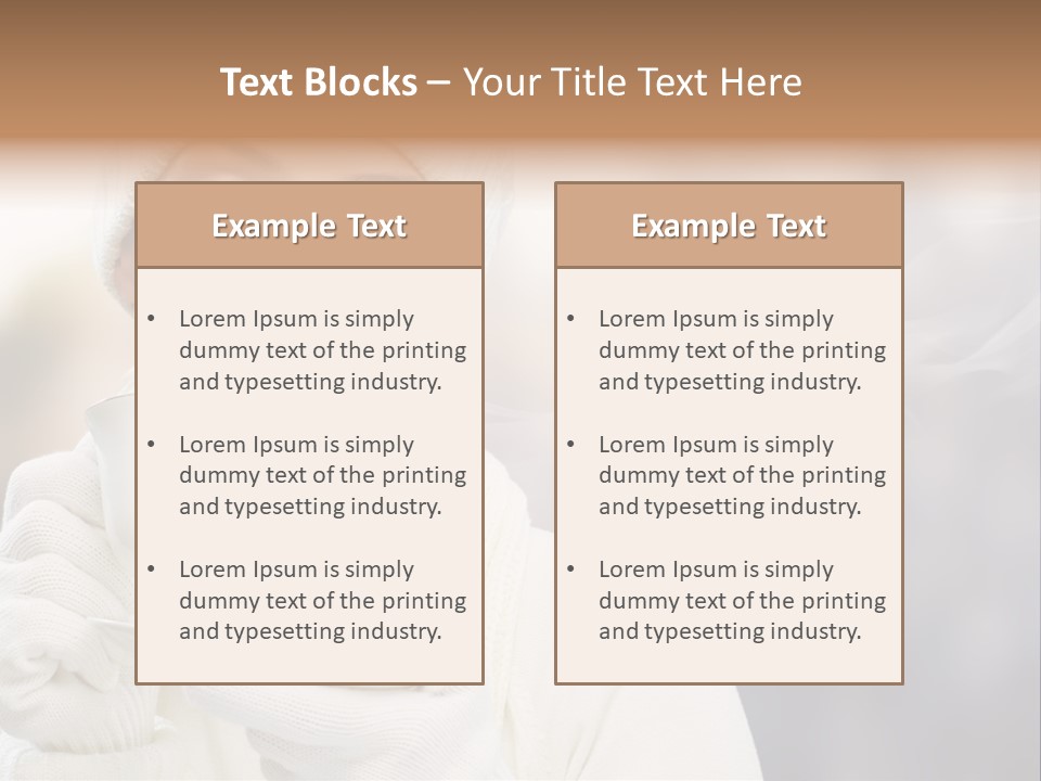 Outdoors Playful Snow PowerPoint Template