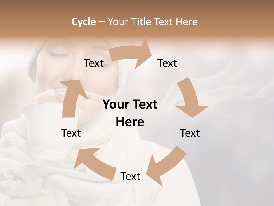 Outdoors Playful Snow PowerPoint Template