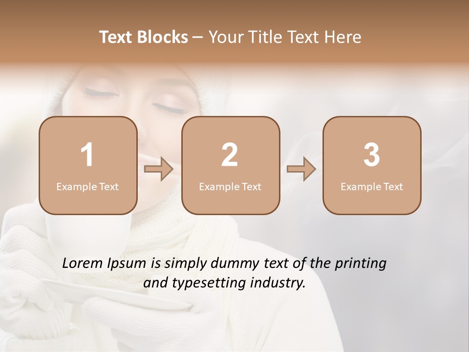 Outdoors Playful Snow PowerPoint Template