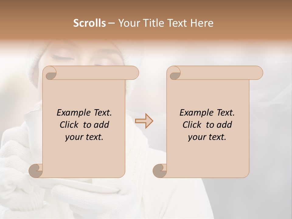 Outdoors Playful Snow PowerPoint Template
