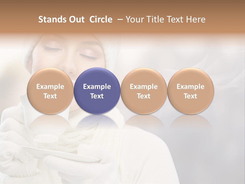 Outdoors Playful Snow PowerPoint Template