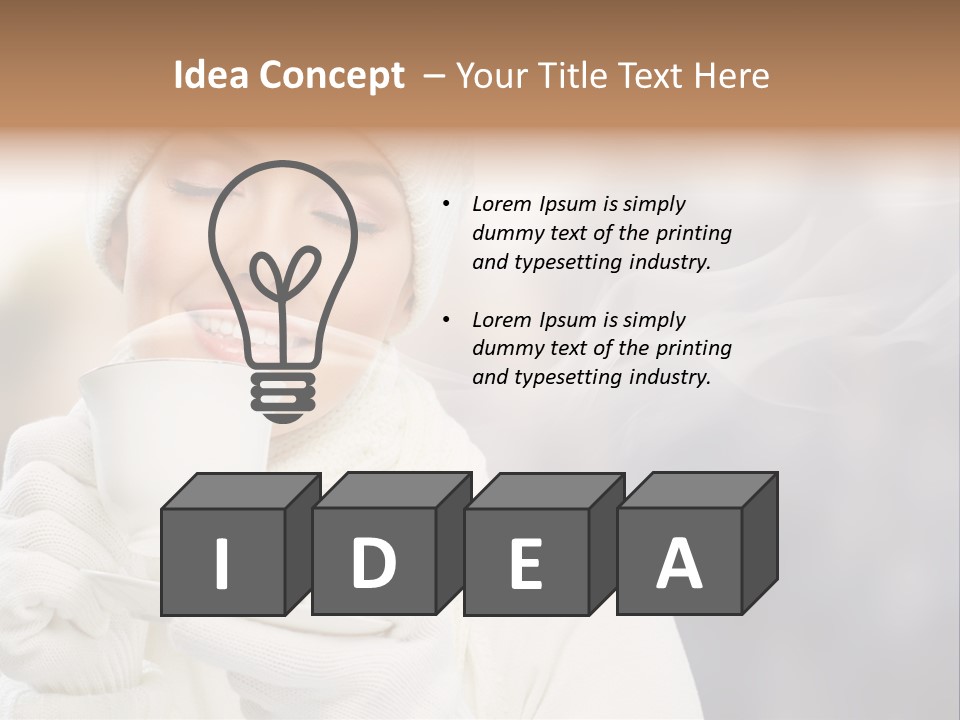 Outdoors Playful Snow PowerPoint Template