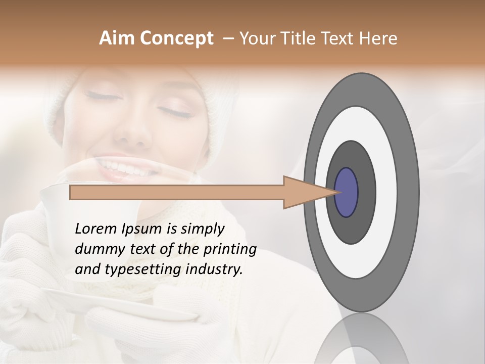 Outdoors Playful Snow PowerPoint Template