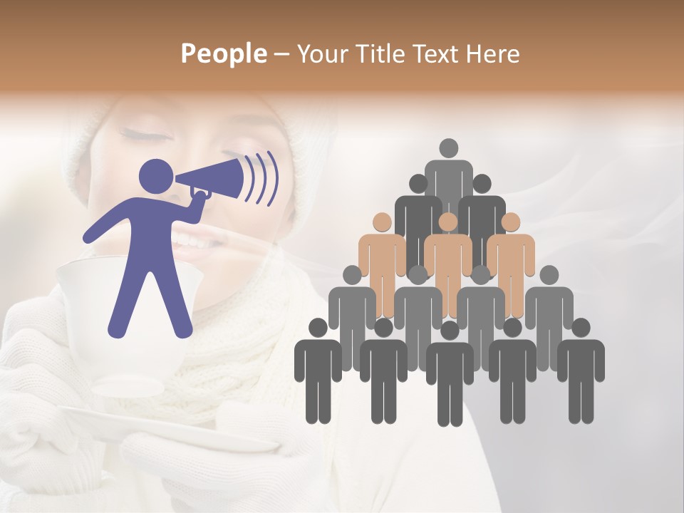 Outdoors Playful Snow PowerPoint Template