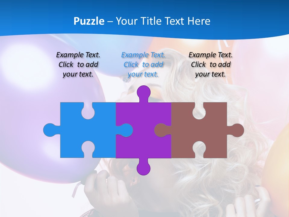 Dress Gorgeous Female PowerPoint Template