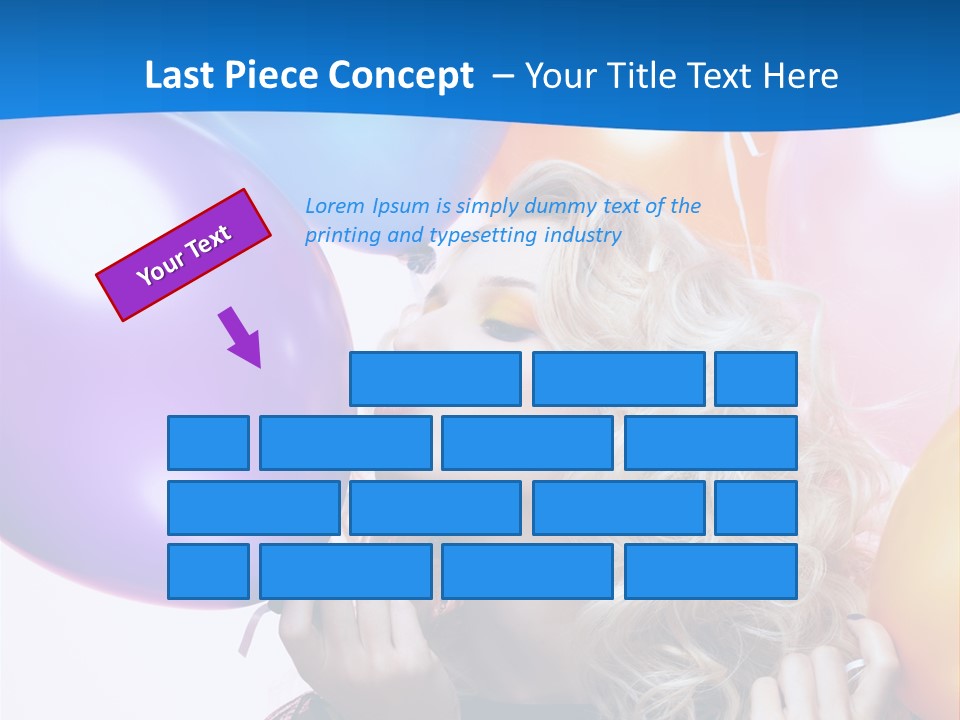 Dress Gorgeous Female PowerPoint Template