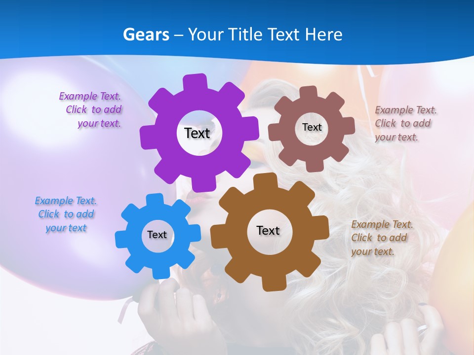 Dress Gorgeous Female PowerPoint Template