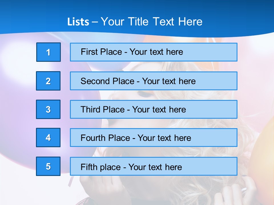 Dress Gorgeous Female PowerPoint Template