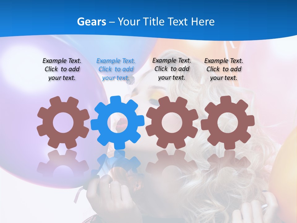 Dress Gorgeous Female PowerPoint Template