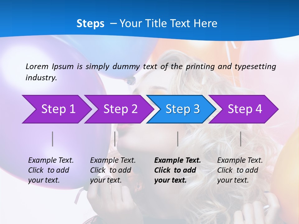 Dress Gorgeous Female PowerPoint Template