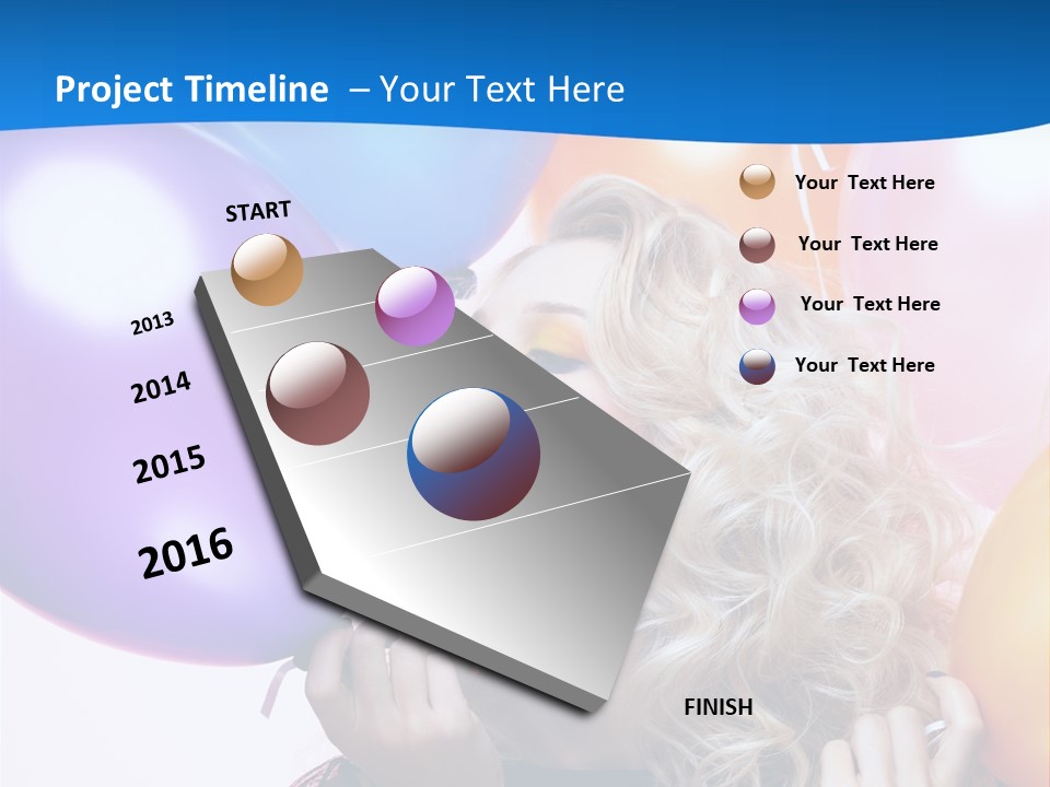 Dress Gorgeous Female PowerPoint Template