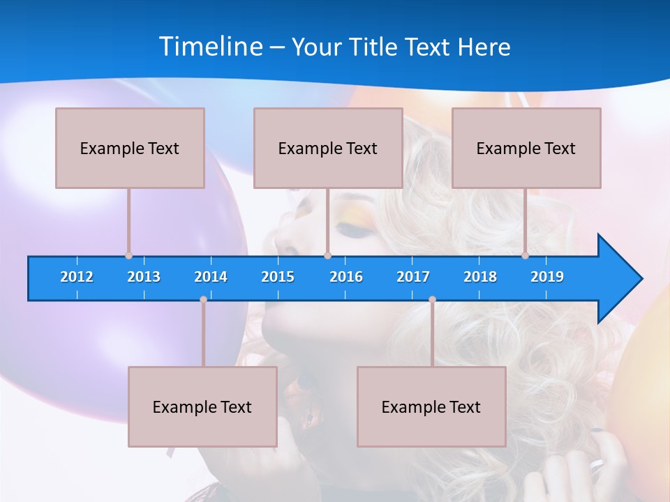 Dress Gorgeous Female PowerPoint Template