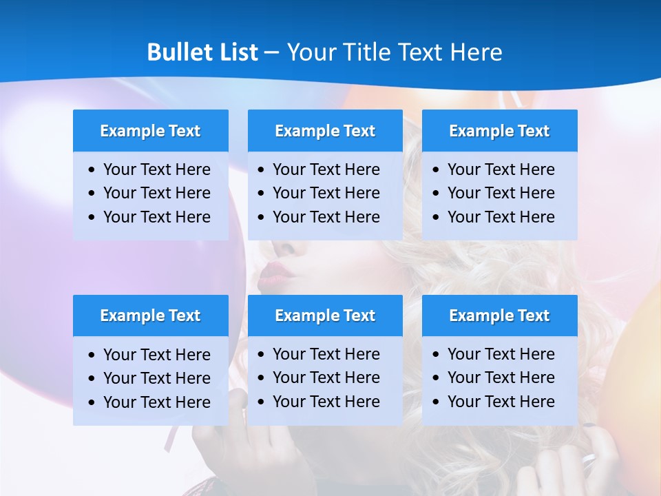 Dress Gorgeous Female PowerPoint Template