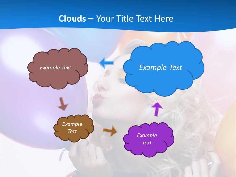 Dress Gorgeous Female PowerPoint Template