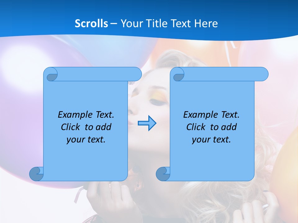 Dress Gorgeous Female PowerPoint Template
